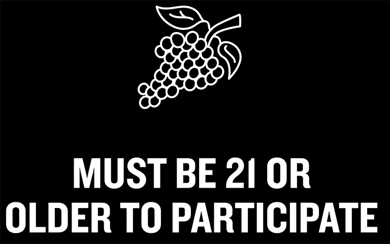 Must be 21 or older to participate